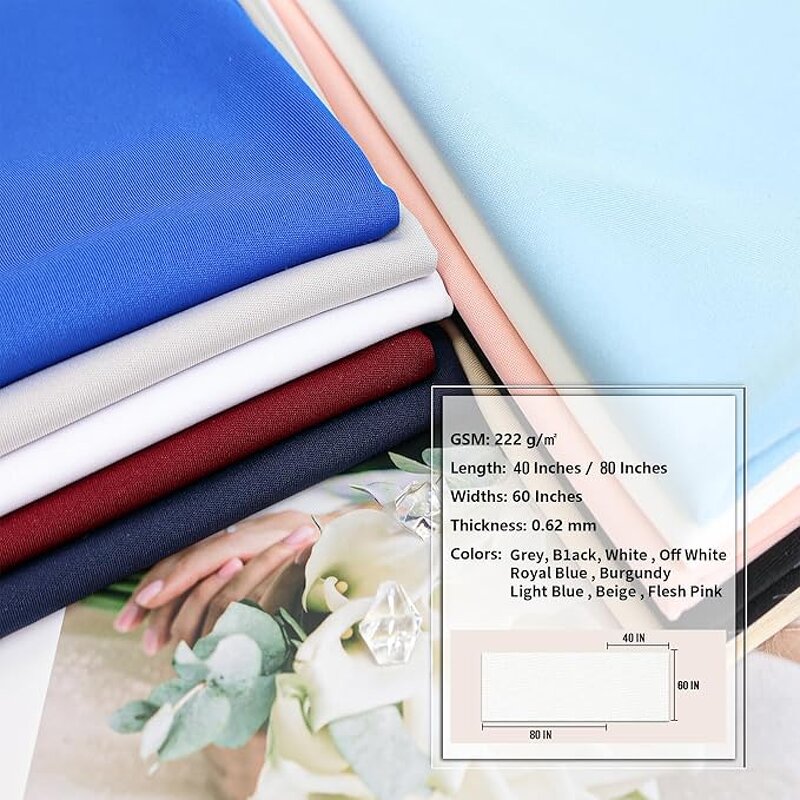 Tricot Fabric - Matte Nylon Spandex 4 Way Stretch for Swimwear Activewear