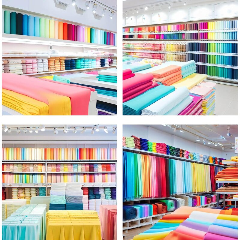 Broadcloth Fabric - Breathable Poly Cotton 60" Wide for Sewing Clothing Lining