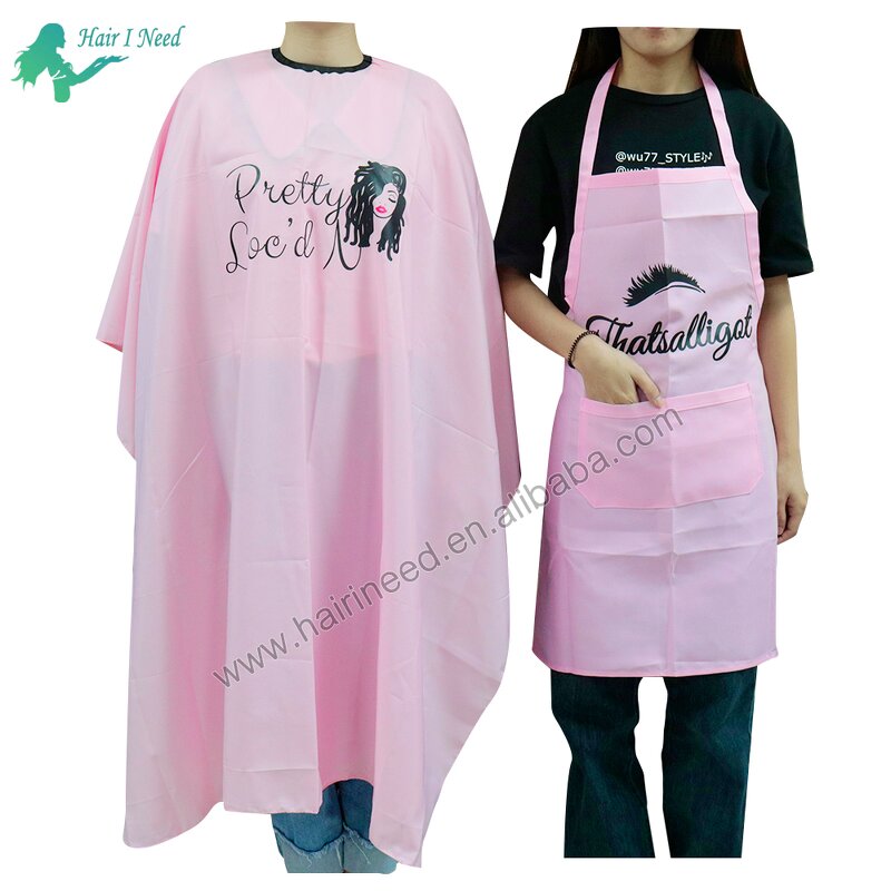 Haircut Cape - Hot Sell Custom Logo Satin Professional Hairdressing Barber and Apron