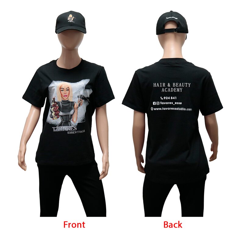 T-Shirt - Custom Logo Cotton Wholesale with Free Sample Soft Neck Printing