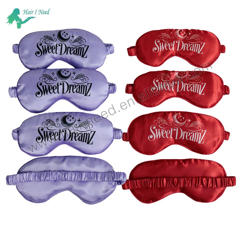 Satin Eye Mask - Wholesale Custom Logo Soft Breathable Blackout Sleep for Women Men