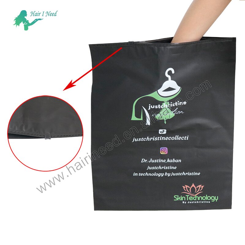 Zip Bag - Custom Logo Clothes CPE Matte Red Frosted Zipper for Clothing