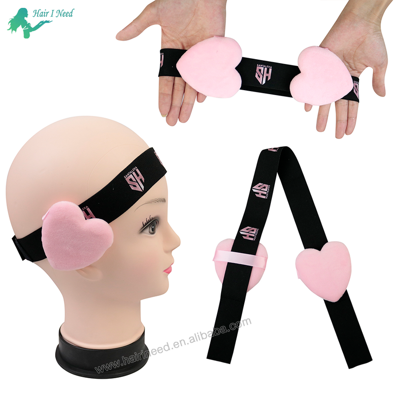 Wig Melting Band - Custom Logo Adjustable with Ear Puffs Lace Frontal Ear Covers