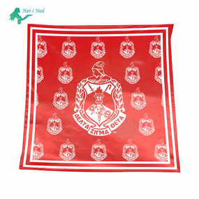 Hair Scarf - Custom Digital Printing Designer Satin for Women Delta Sigma Theta