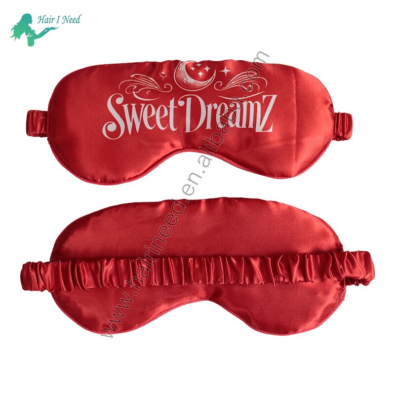 Satin Eye Mask - Wholesale Custom Logo Soft Breathable Blackout Sleep for Women Men