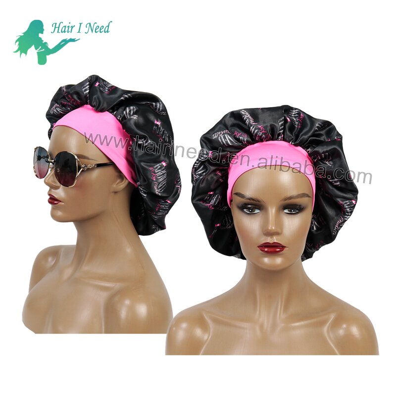 Sleep Satin Bonnet - Custom Logo Design Women Hair Care Wide Elastic Headband