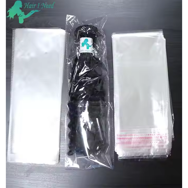 OPP Bag - Stock Transparent Self Adhesive Seal for Hair Bundle Package