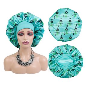 Sleep Cap Manufacturer - Elastic Wide Soft Band Women Silk Satin Hair Bonnet