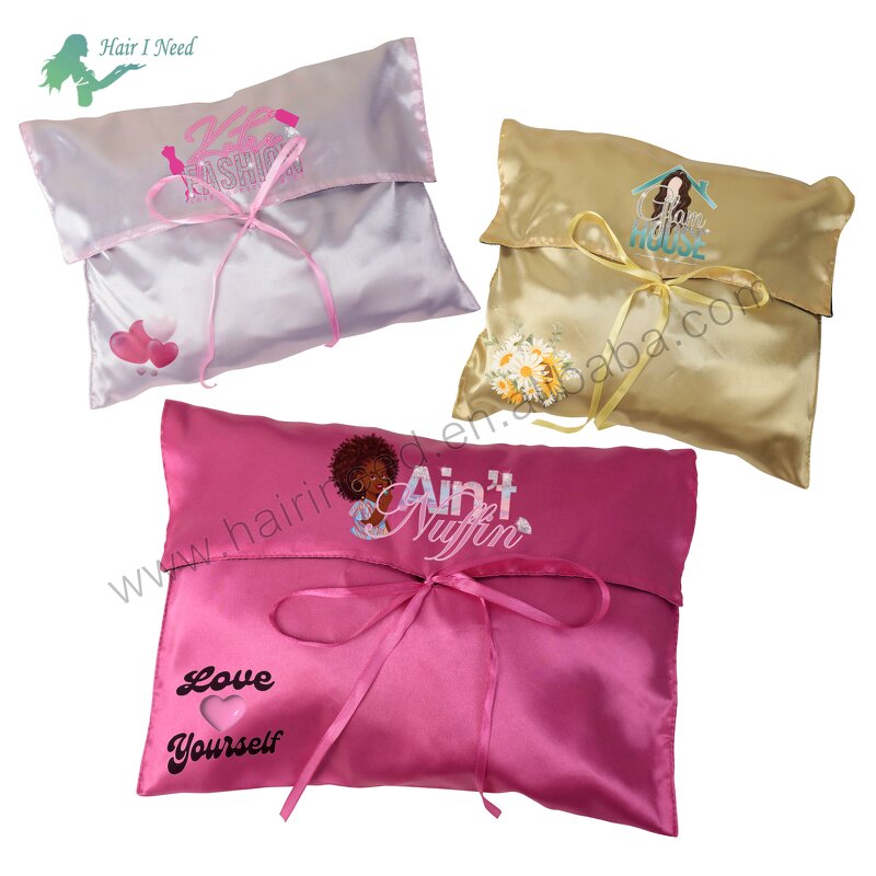 Satin Envelope Pouch - Factory Custom Logo Color Printed Recyclable Gift Dust Bag