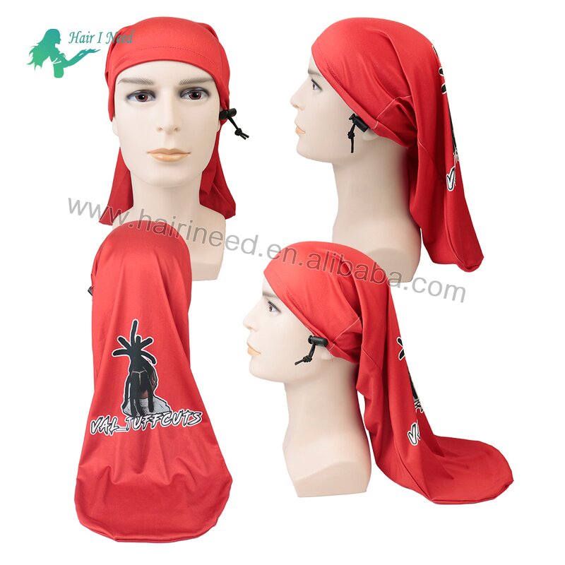 Dread Loc Cap - Custom Logo Extra Long for Braids Dreadlocks with Adjustable String