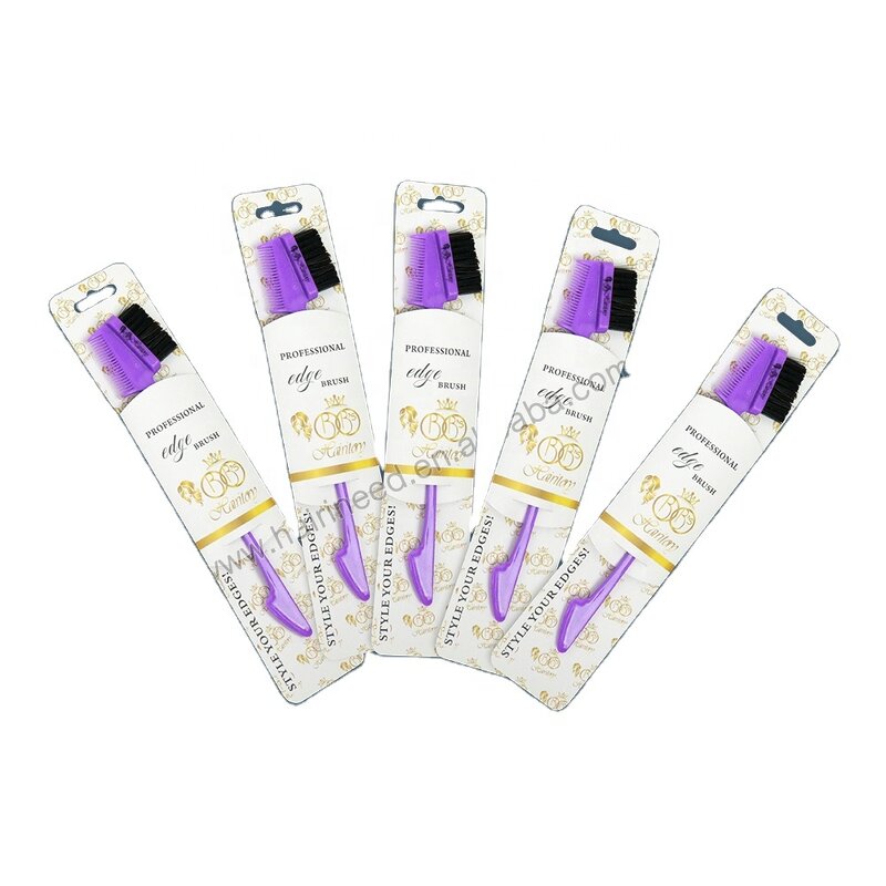 Hair Edge Brush - Customizable Portable Hook Fashion Accessory with Plastic