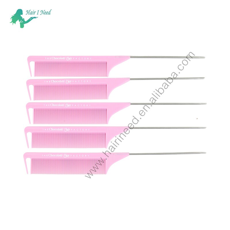 Parting Comb - Custom Logo Factory Price Salon Styling Carbon Braiding Metal