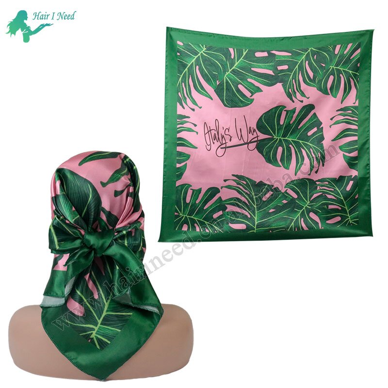 Head Scarves - Fashion Custom Satin Silk Stylish Square Soft for Women