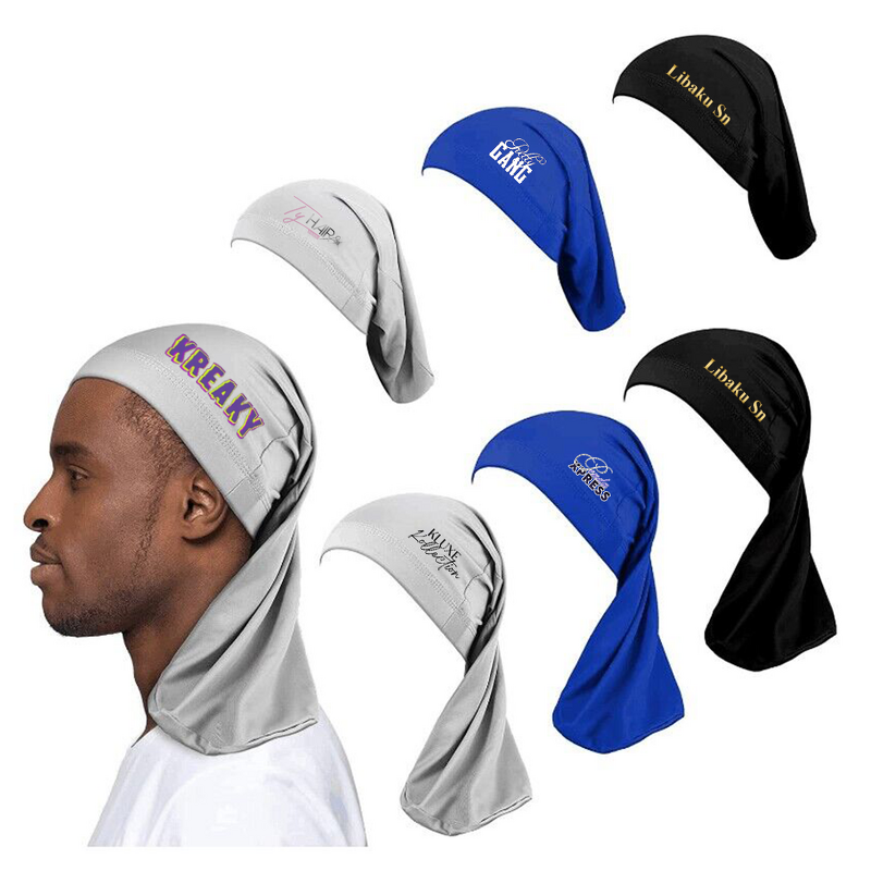 Dreadlock Cap - Unisex Custom Logo Polyester Tube Bands Hood Turban for Men
