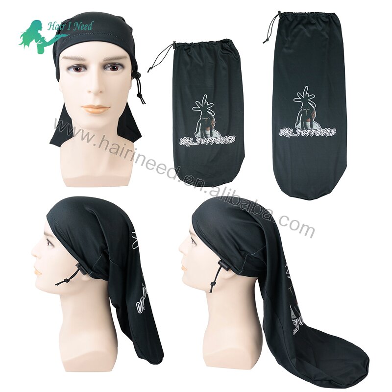 Dread Loc Cap - Custom Logo Extra Long for Braids Dreadlocks with Adjustable String