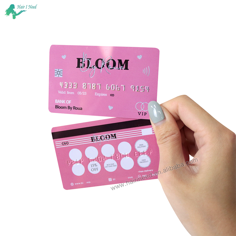 PVC Plastic Business Cards - High Quality Discount Card Embossed Foil Pop up
