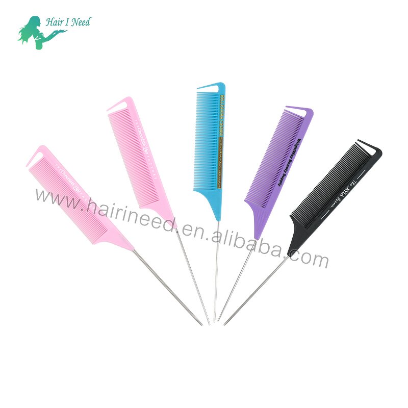 Parting Comb - Custom Logo Factory Price Salon Styling Carbon Braiding Metal