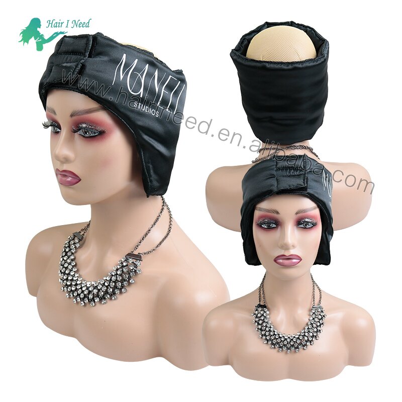 Satin Edge Band - Custom Logo Silk Hair Wraps Cotton Padding Lined Wide