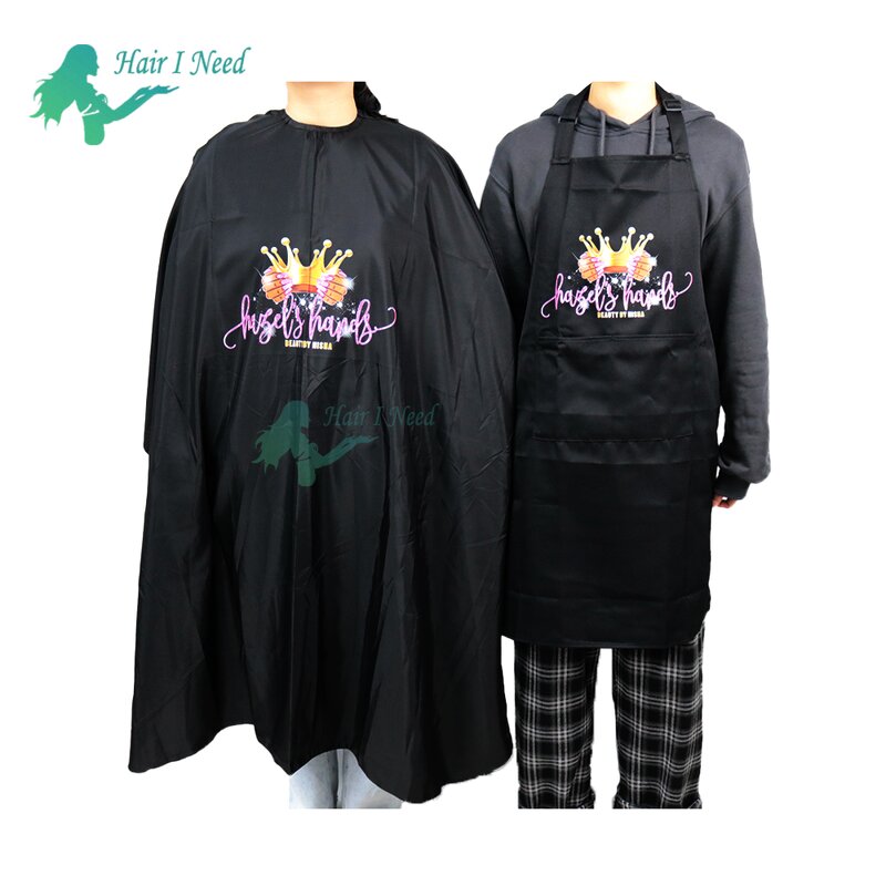 Haircut Cape - Hot Sell Custom Logo Satin Professional Hairdressing Barber and Apron