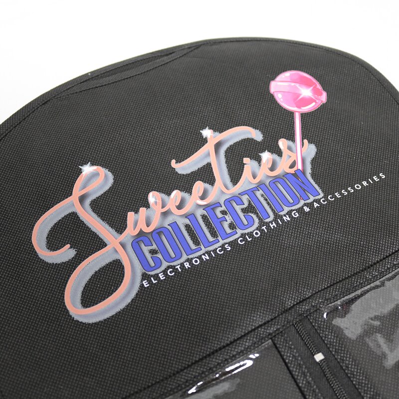 Wig Packaging Bag - Free Sample Custom Logo PVC Window Non Woven with Hanger