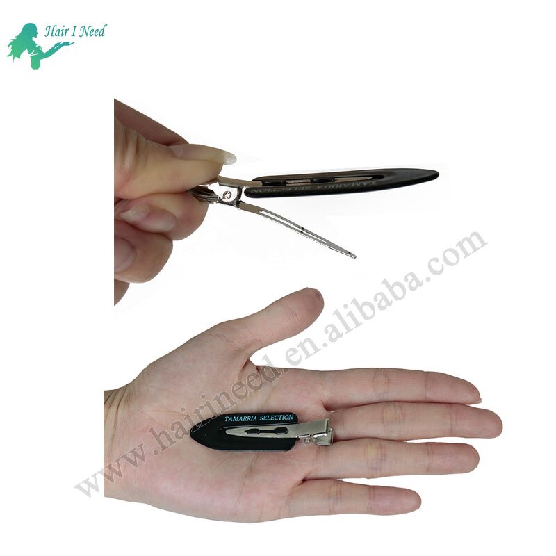 Hair Pins - Custom Logo 4pcs Set Creaseless No-Bend Clip for Girls Ladies