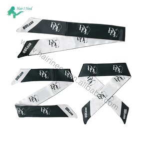 Head Band - Designer Custom Logo Satin Edge Turban for Wigs Virgin Hair