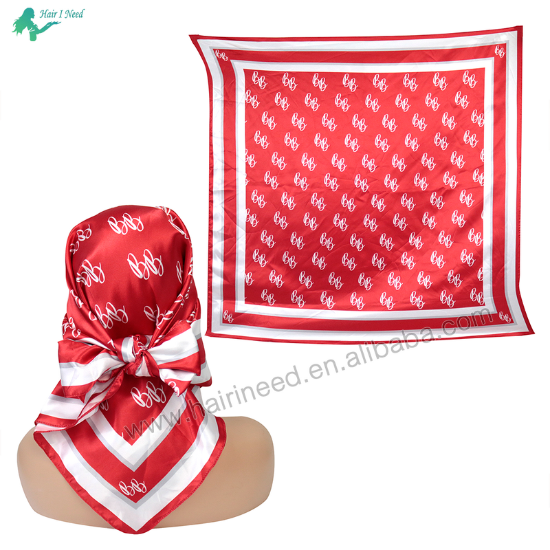 Satin Scarf - Customize Your Own Logo Printed Square High Quality Bandana