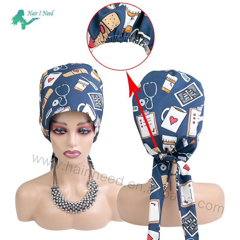 Surgical Hats Manufacturer - Custom Logo Fashionable Printed Easy Adjust for Men Women