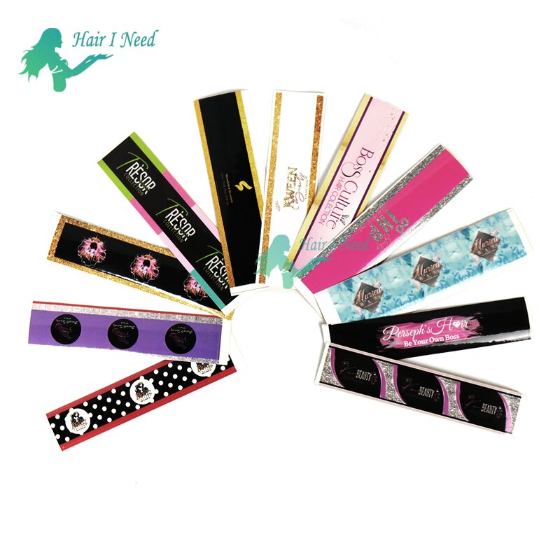 Hair Extensions Accessories - Wholesale Custom Logo Bundle Labels Tags Satin Bags
