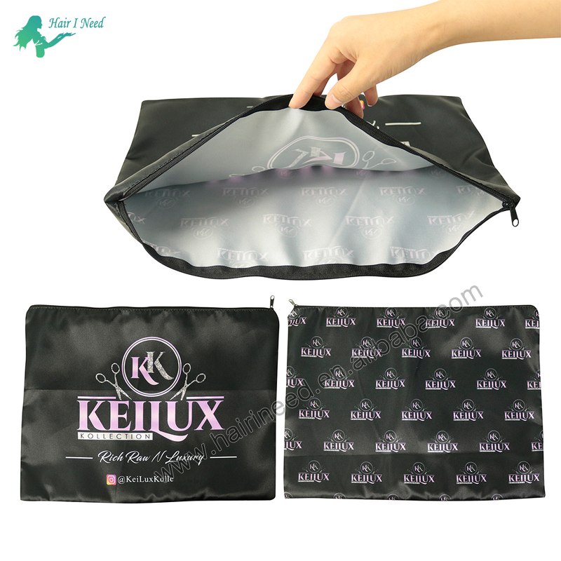 Satin Silk Bag - Custom Gift Cosmetic with High Quality Zipper for Hair