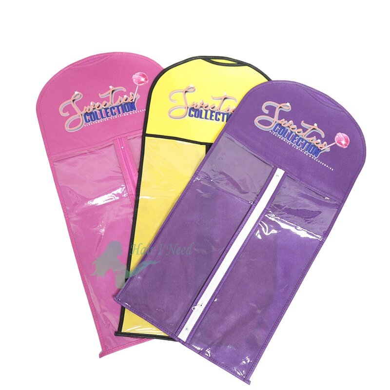 Non-Woven Cover Bags - Custom Logo Eco-Friendly Reusable Zipper Hanging