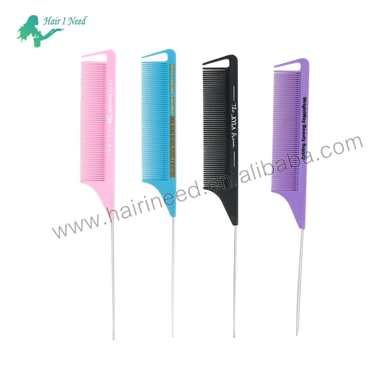 Parting Comb - Custom Logo Factory Price Salon Styling Carbon Braiding Metal