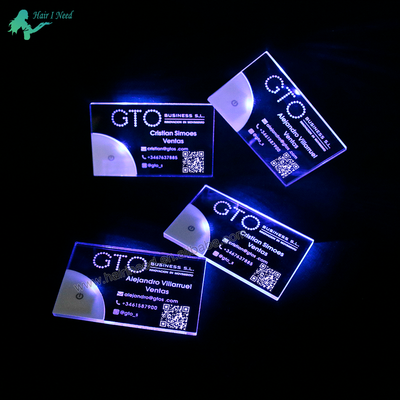 Acrylic Business Card - Customized Luminous Luxury Blank LED Cards