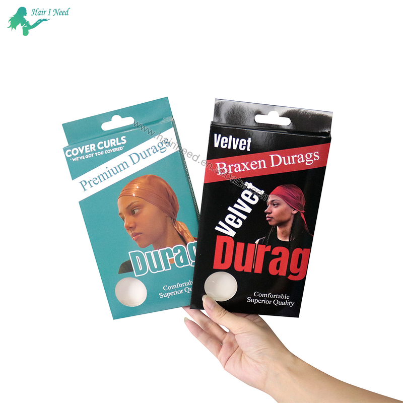 Bonnet Packaging Box - Custom Logo Hair Accessories Silk Satin with Private Logo