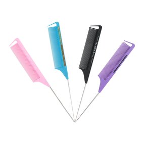 Parting Comb - Custom Logo Factory Price Salon Styling Carbon Braiding Metal