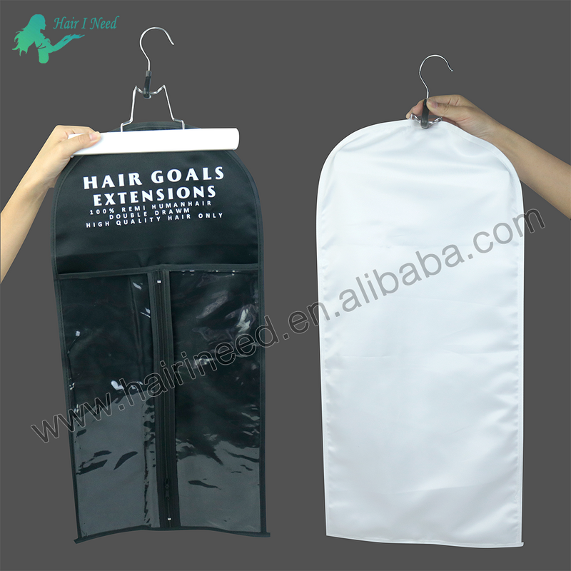 Satin Suit Case Bag - Custom with Hanger for Wig Storage Hair Extensions