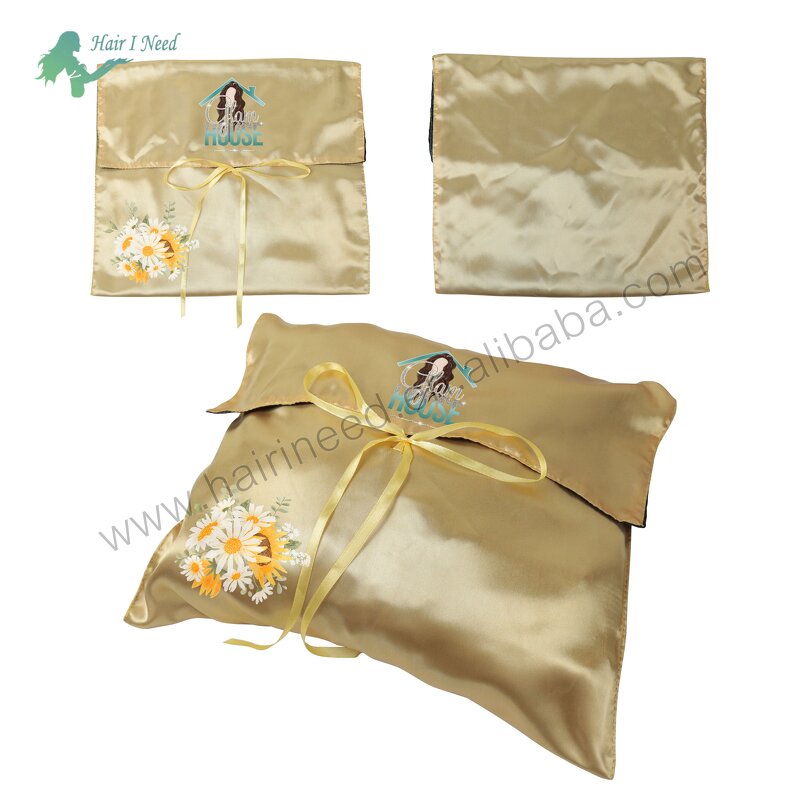 Satin Envelope Pouch - Factory Custom Logo Color Printed Recyclable Gift Dust Bag