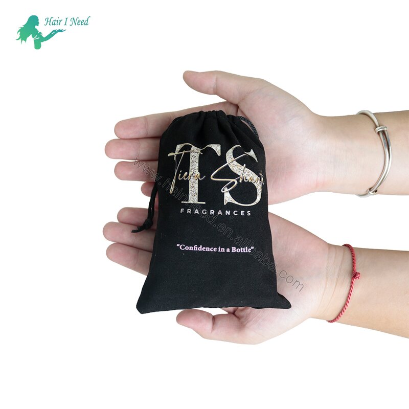 Velvet Drawstring Bag - Low MOQ Custom Luxury Logo Small Storage Pouch Gift