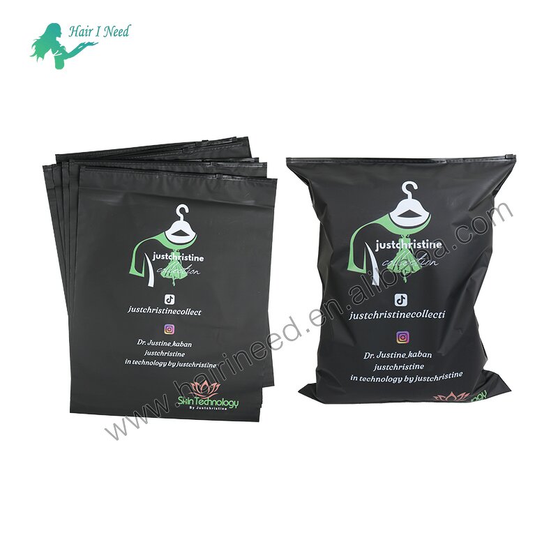 Zip Bag - Custom Logo Clothes CPE Matte Red Frosted Zipper for Clothing