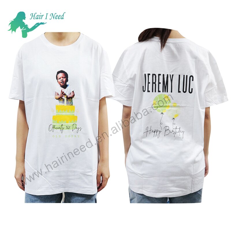 T-Shirt - Custom Logo Cotton Sublimation Plain Men's Women's Casual Oversized