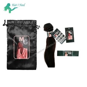Hair Extensions Accessories - Wholesale Custom Logo Bundle Labels Tags Satin Bags