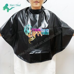 Hair Cut Shawl - LOW MOQ Custom Waterproof PVC Cape for Hairdressing Salon