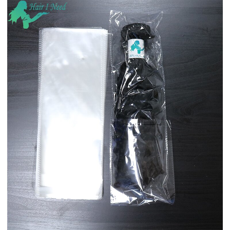 Plastic Bags - Paste Sealing Transparent for Hair Bundles Packaging