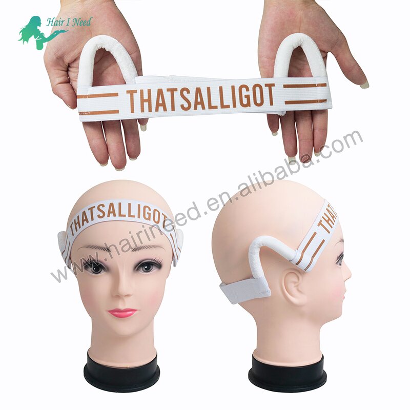 Lace Melt Band - New Style Custom Logo Earless Repeat Printed Wig Elastic