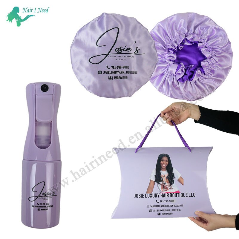 Pillow Box Packaging - Custom Logo Luxury for Human Hair Extension Bundles Wigs