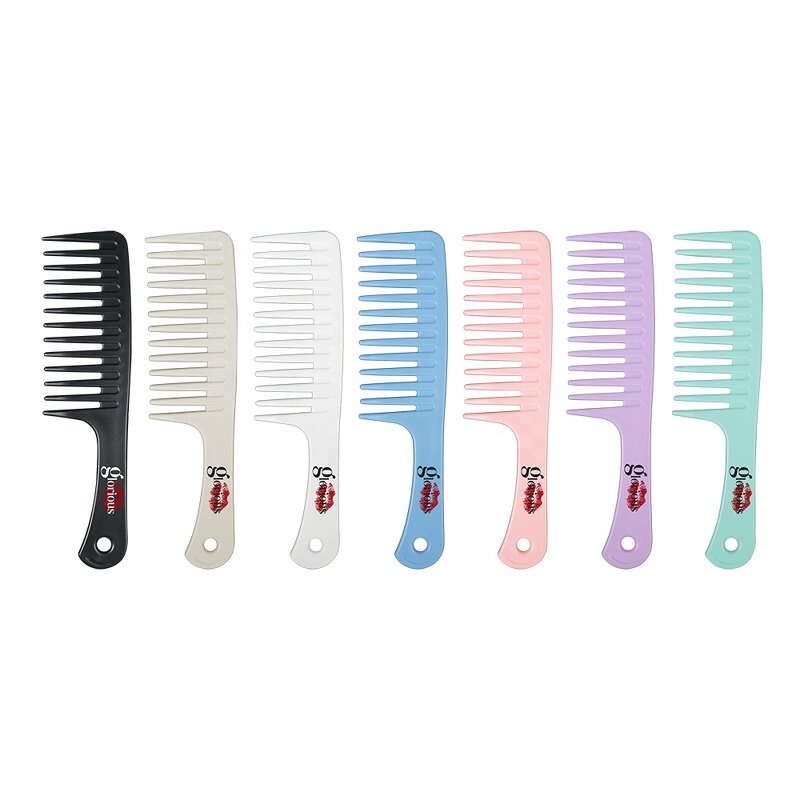 Hair Comb - Customized Printed Salon Detangling Professional Wide Tooth Plastic