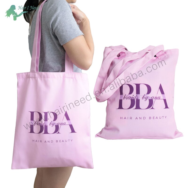 Tote Bag - Custom Portable Double Shoulder Cotton Canvas Color Printing Logo