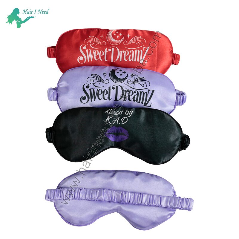Sleep Eye Mask - Wholesale Customizing Logo Private Label Satin Adjustable Silk