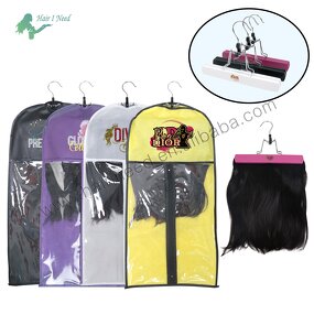 Storage Bags - Wholesale Non Woven Custom Logo Zipper with Hanger for Hair