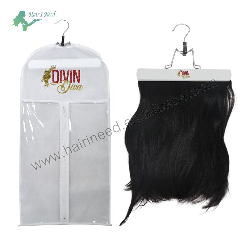 Storage Bags - Wholesale Non Woven Custom Logo Zipper with Hanger for Hair